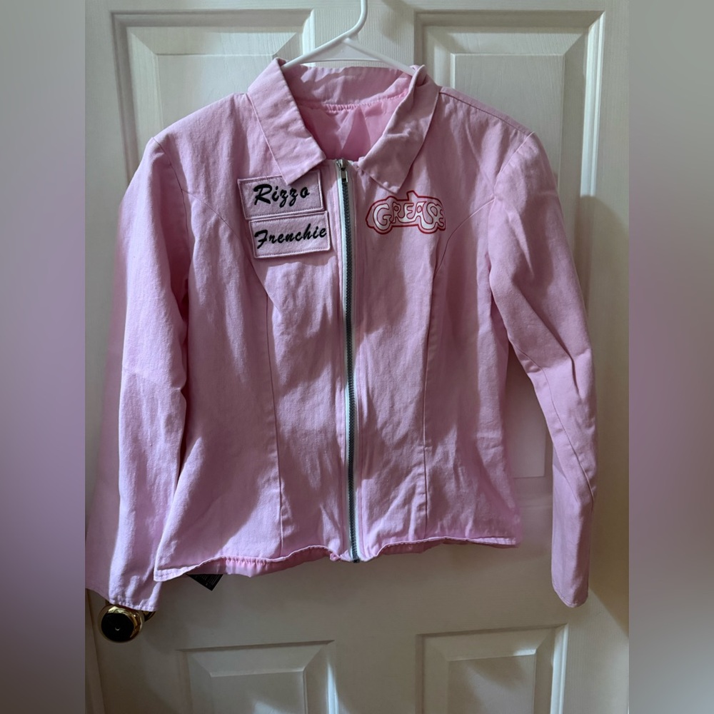Leg Avenue Pink 'Grease' Rizzo Frenchie Utility Jacket M fits like a S